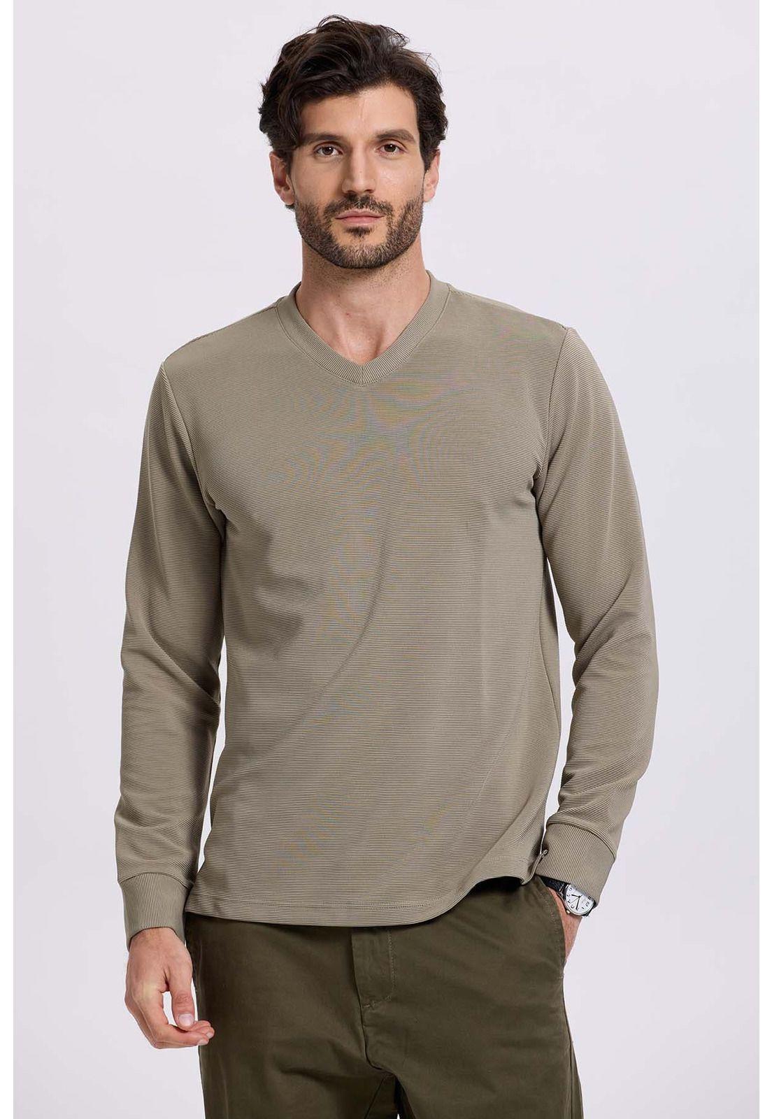 Polera Hombre Tejida Verde-1