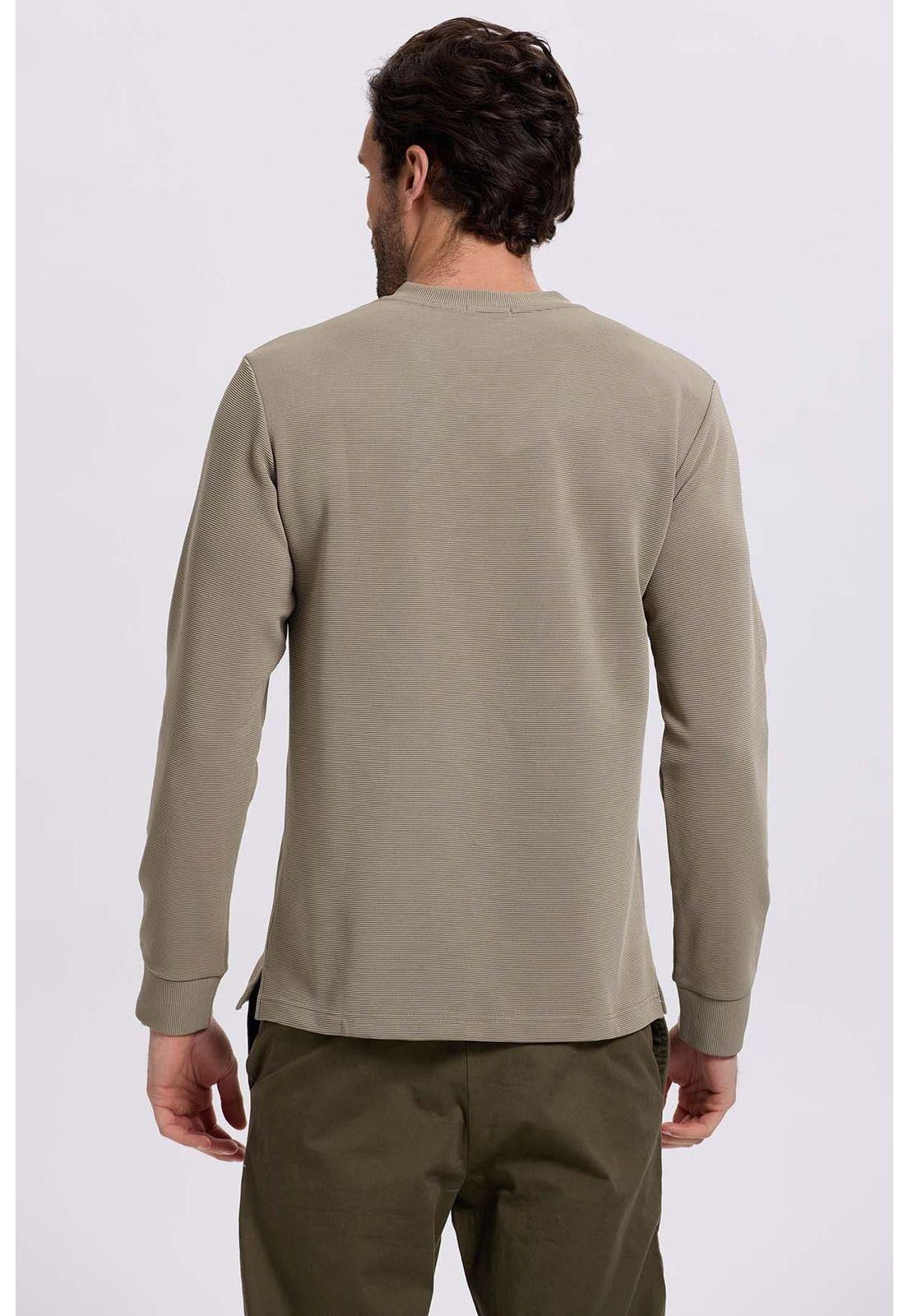 Polera Hombre Tejida Verde-2