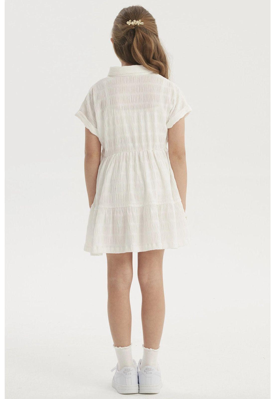 Vestido Niña Con Cuello Crudo-1