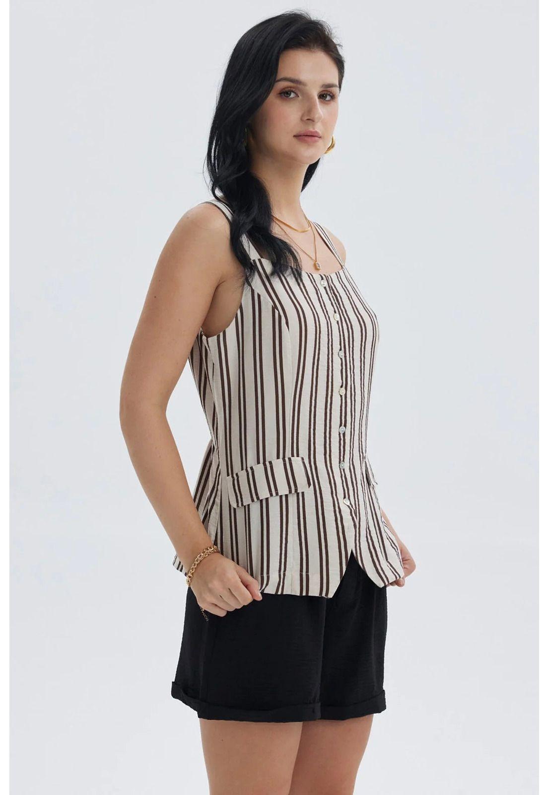 Blusa Mujer Tipo Gillette Pabilo Beige-1