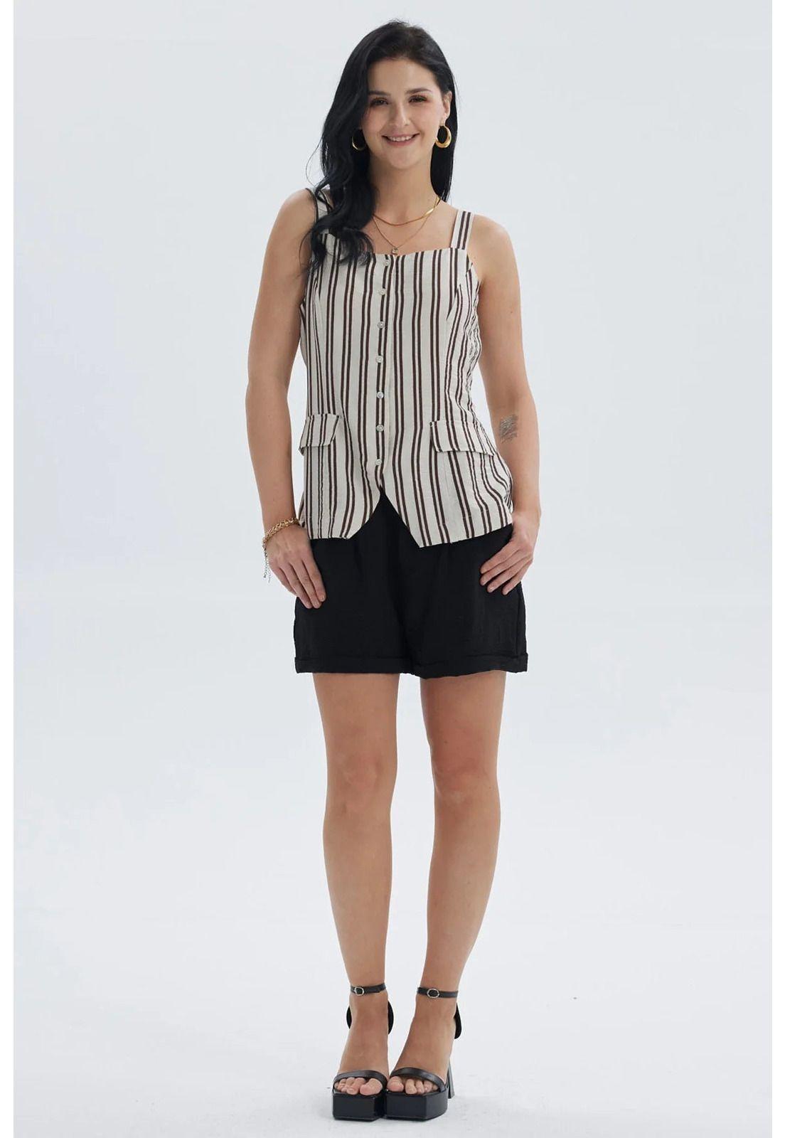 Blusa Mujer Tipo Gillette Pabilo Beige-3