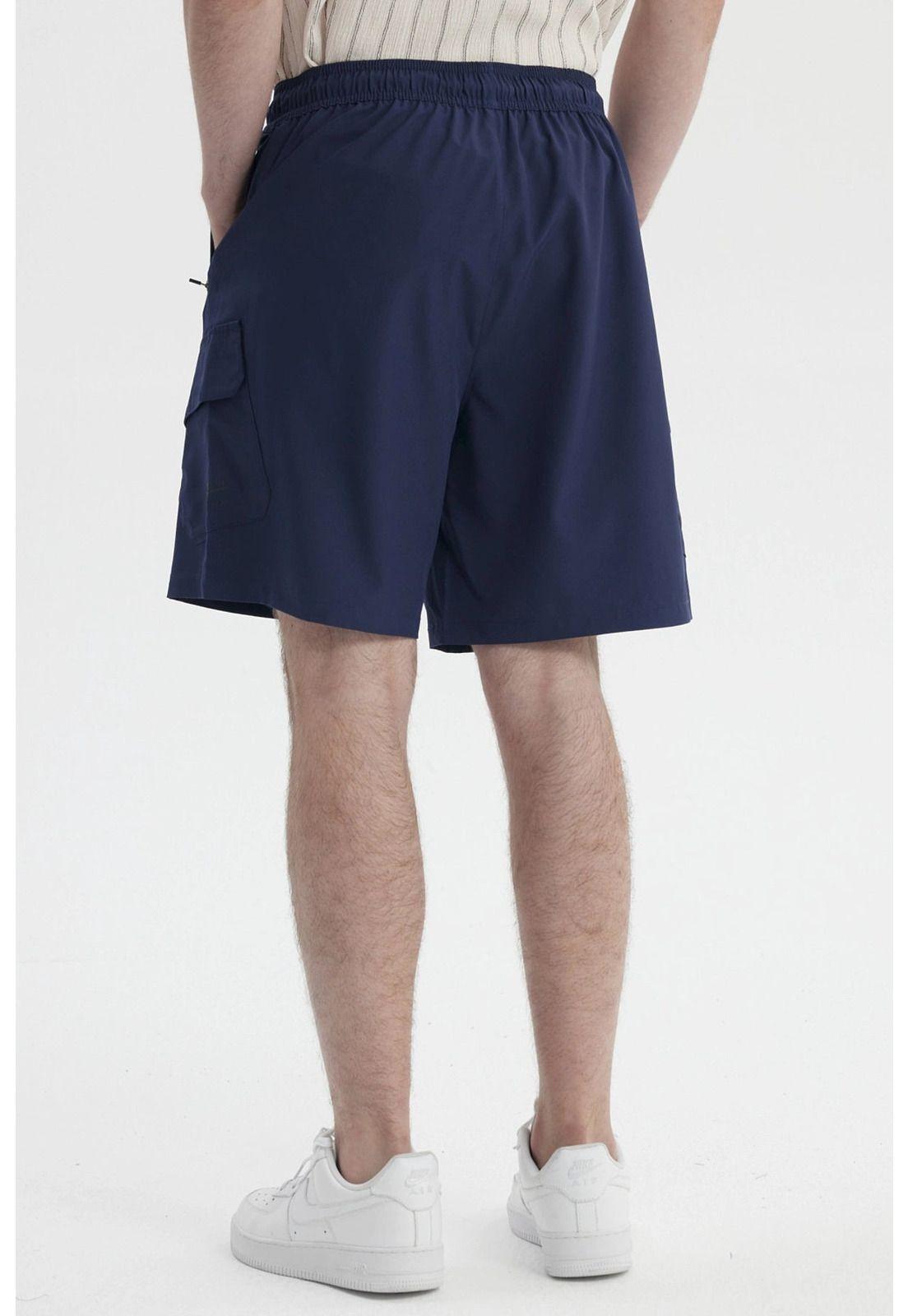 Bermuda Hombre Calce Recto Azul- ll-2