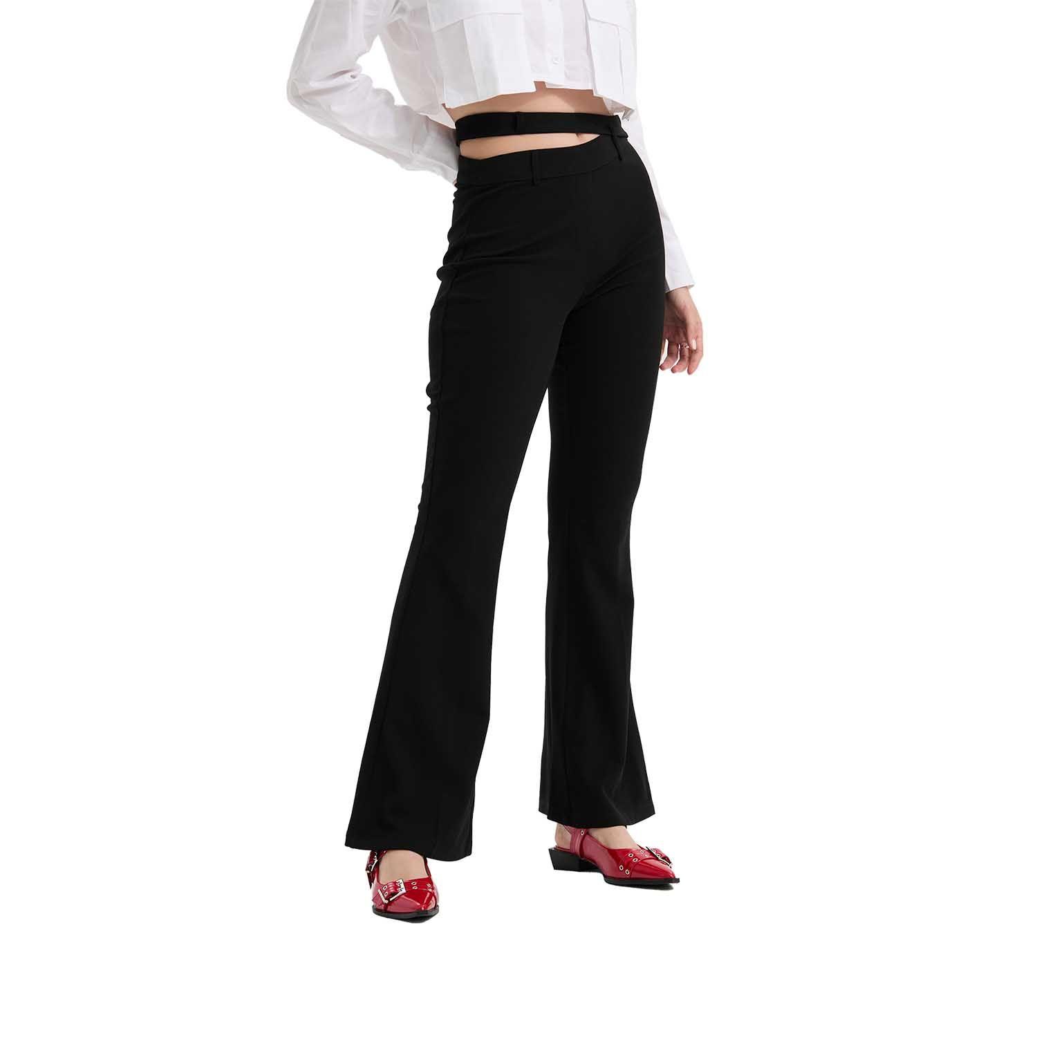 Pantalón Mujer Sastre Pretina Negro Fashion's Park-0