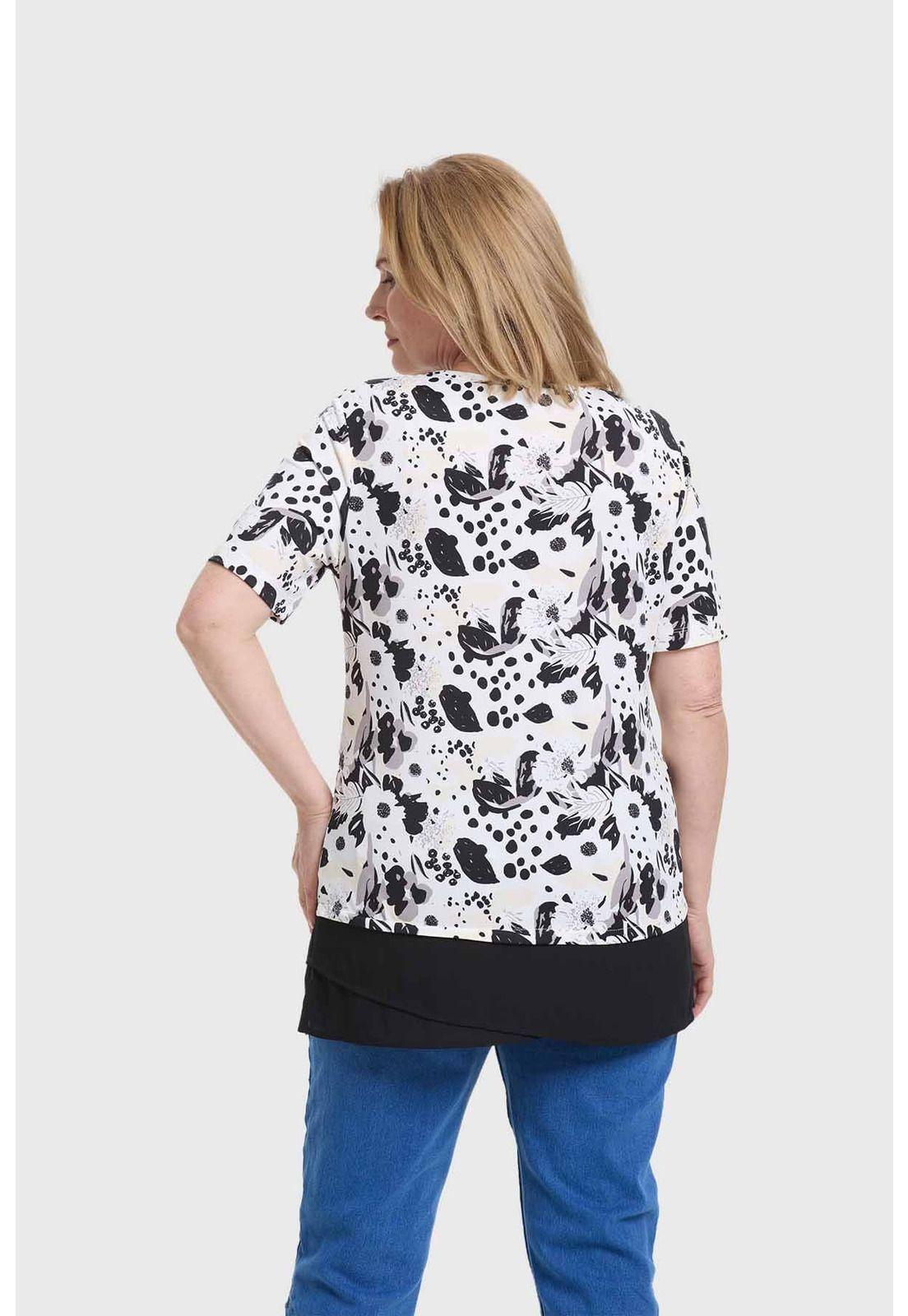 Polera Mujer Con Faldón Negro-2