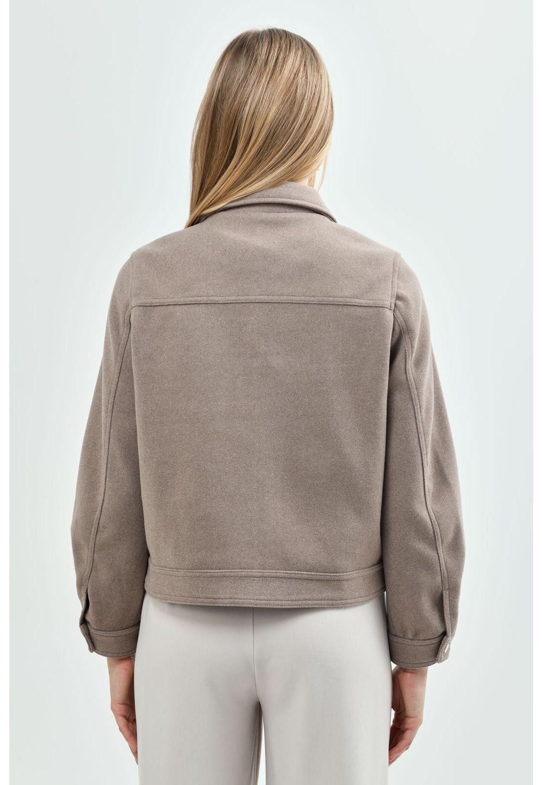 Chaqueta Mujer Regular Beige - ll-2
