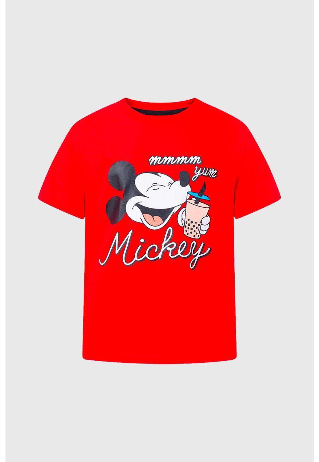 Polera Niño Mickey Y Sus Amigos Rojo-0