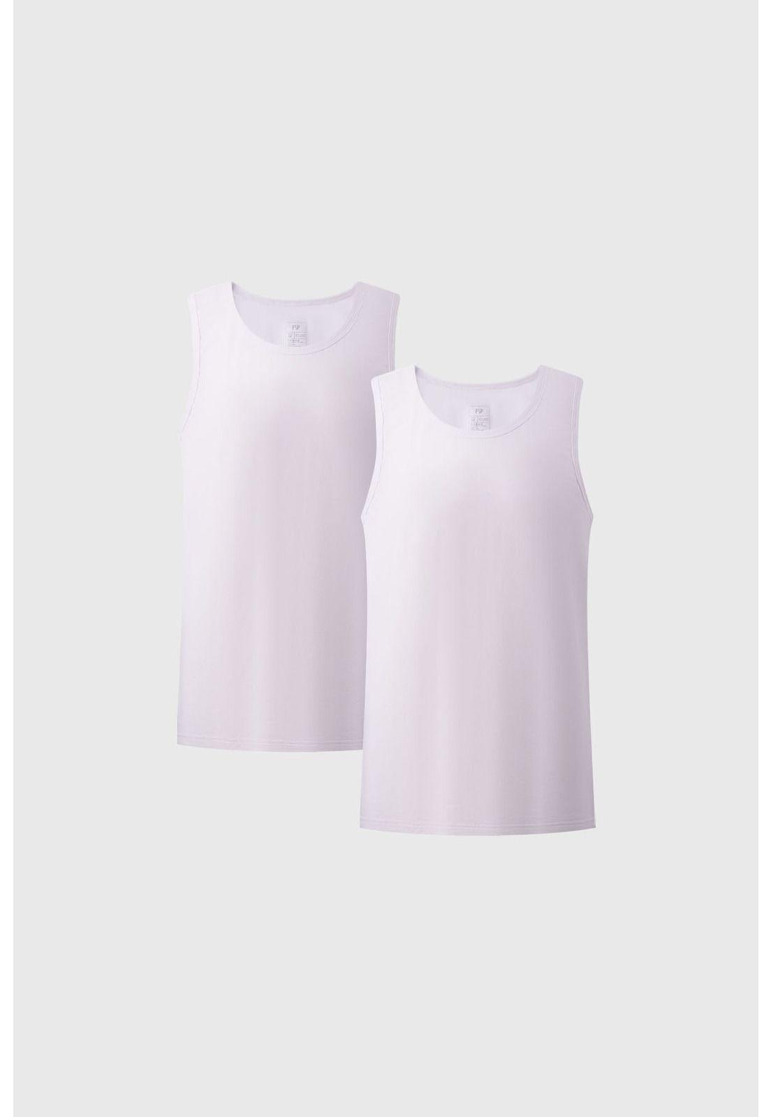 Camiseta Hombre Pack 2 Blanco- ll-0