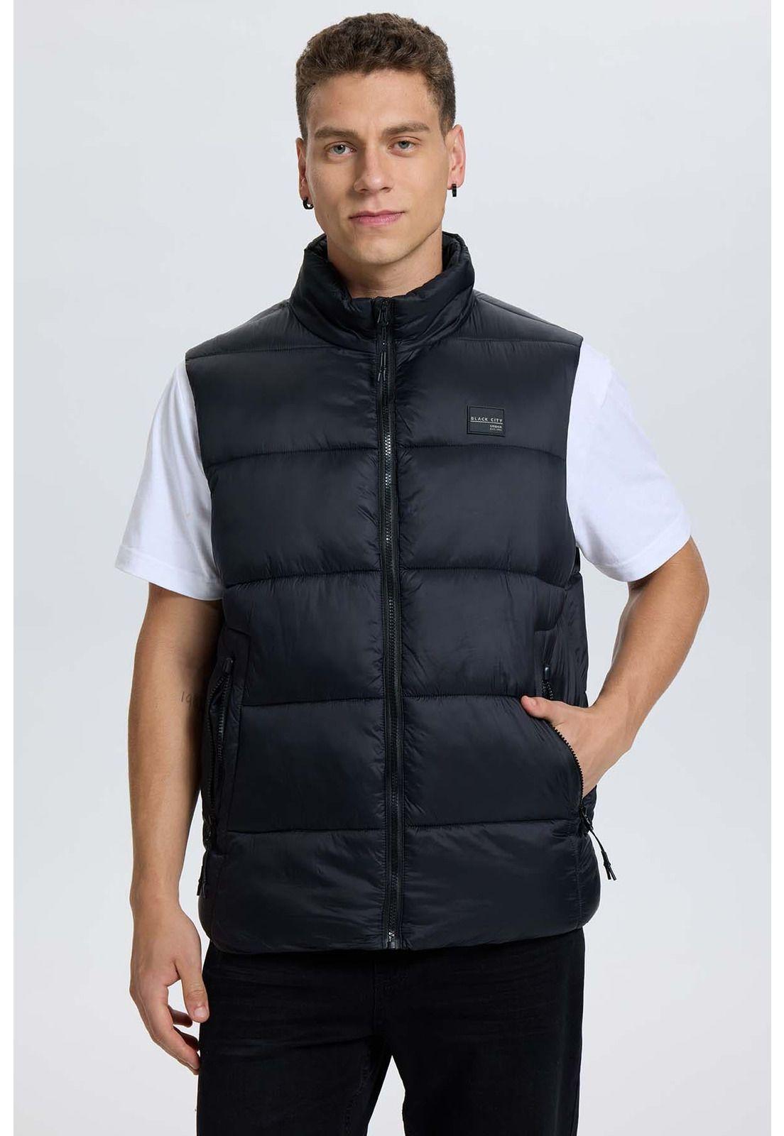 Parka Hombre Puffa Negro - V-1