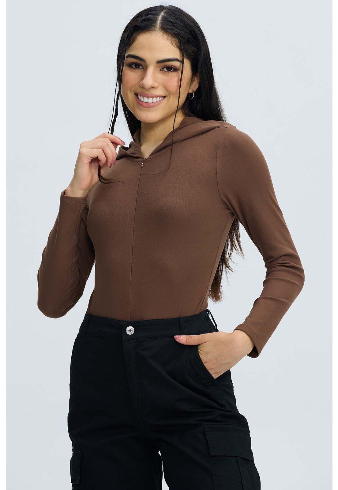 Polera Mujer Body Café-1