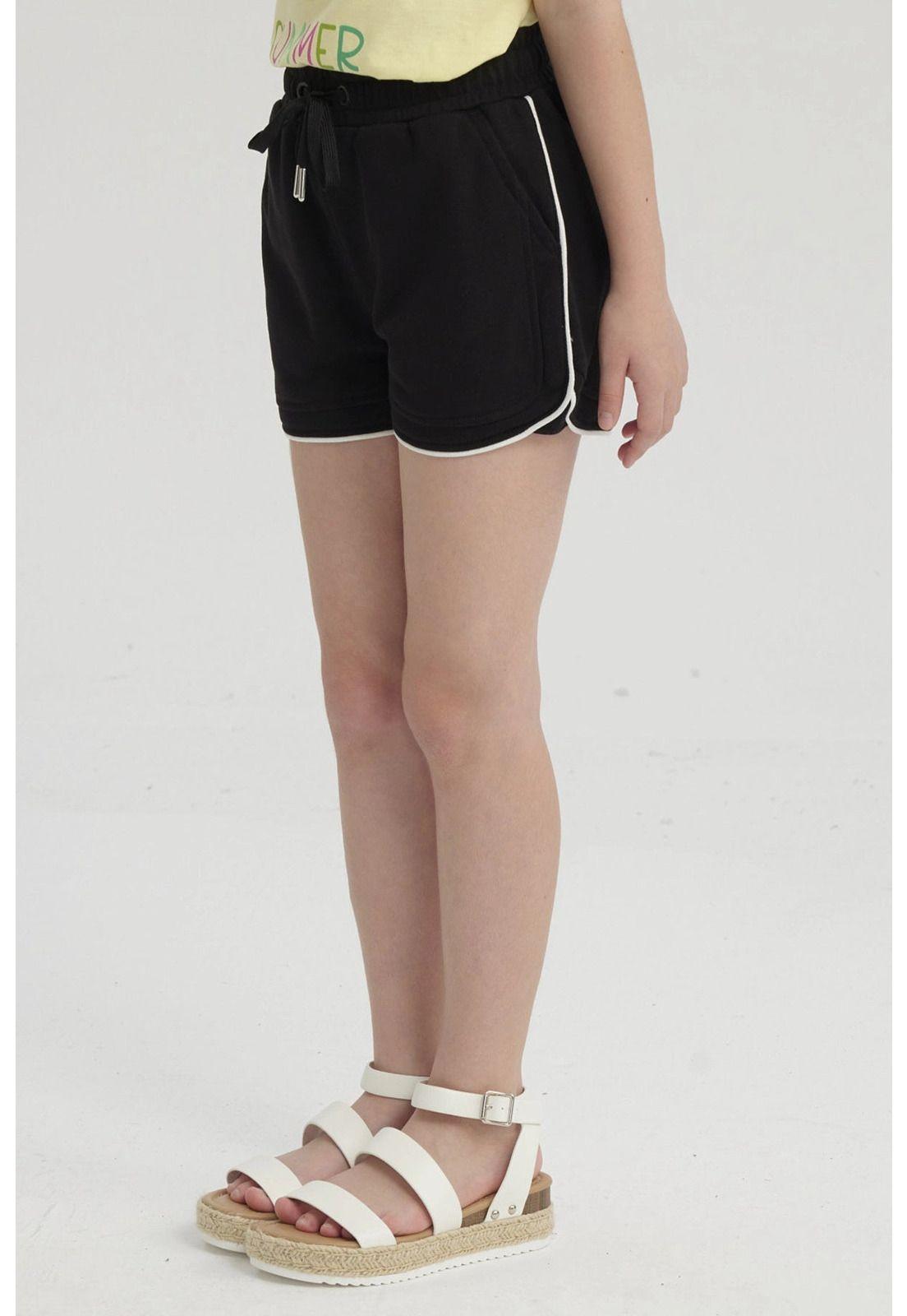 Short Niña Con Cordón Negro-1