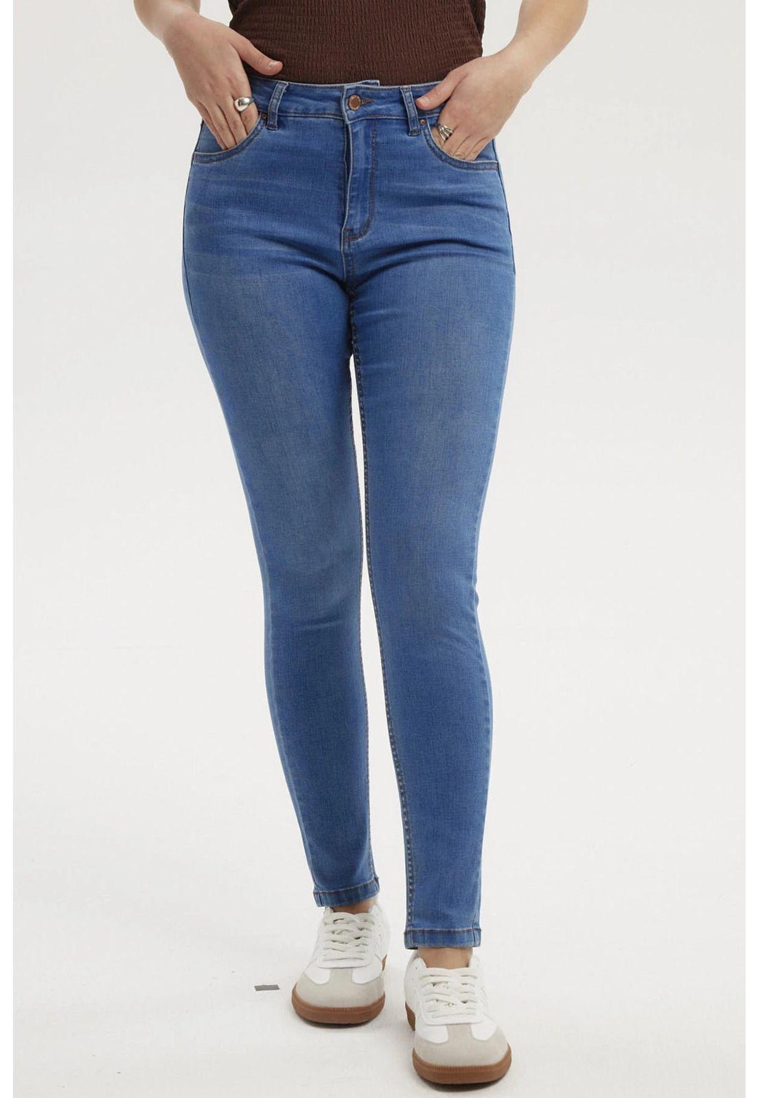 Jeans Mujer Super Skinny Estela Azul Claro - ll-0