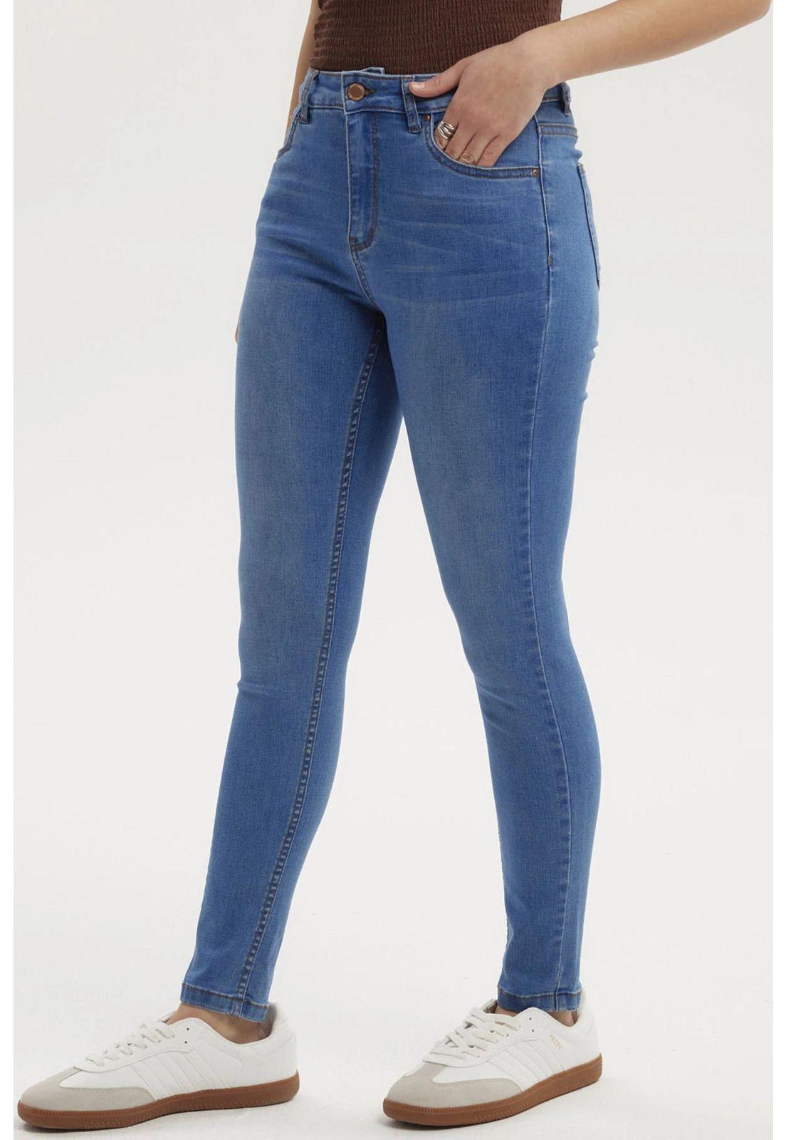 Jeans Mujer Super Skinny Estela Azul Claro - ll-1