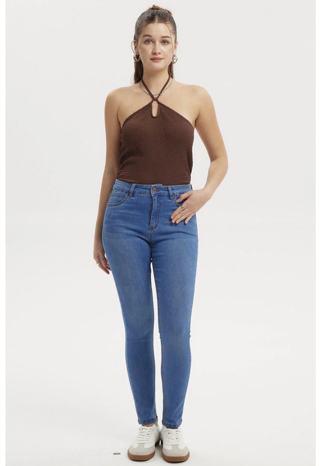 Jeans Mujer Super Skinny Estela Azul Claro - ll-3