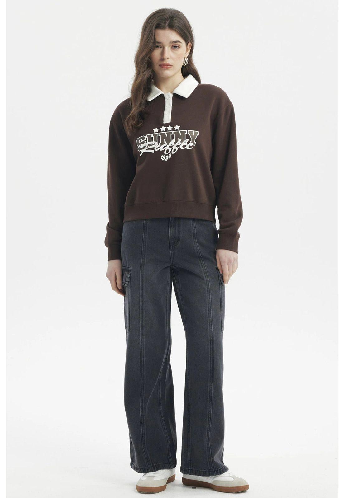 Polerón Mujer Slim Café Oscuro - ll-3