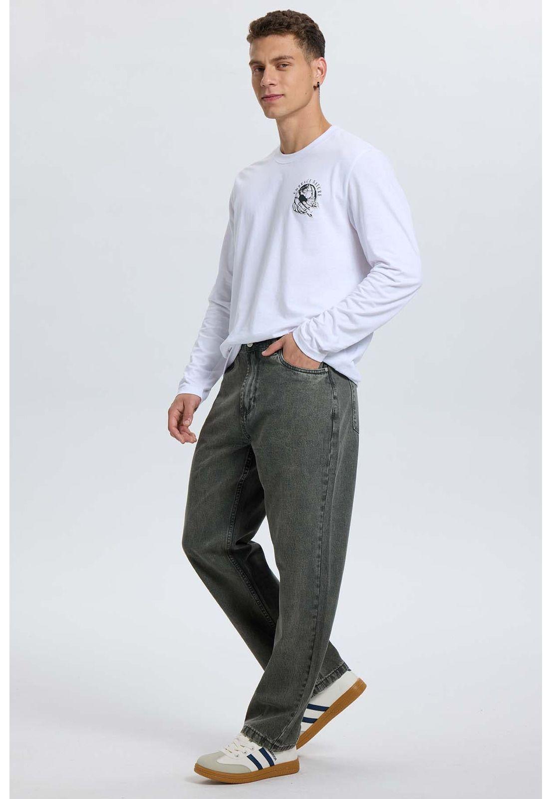 Jeans Hombre Relaxed Fit Lav Gris-3