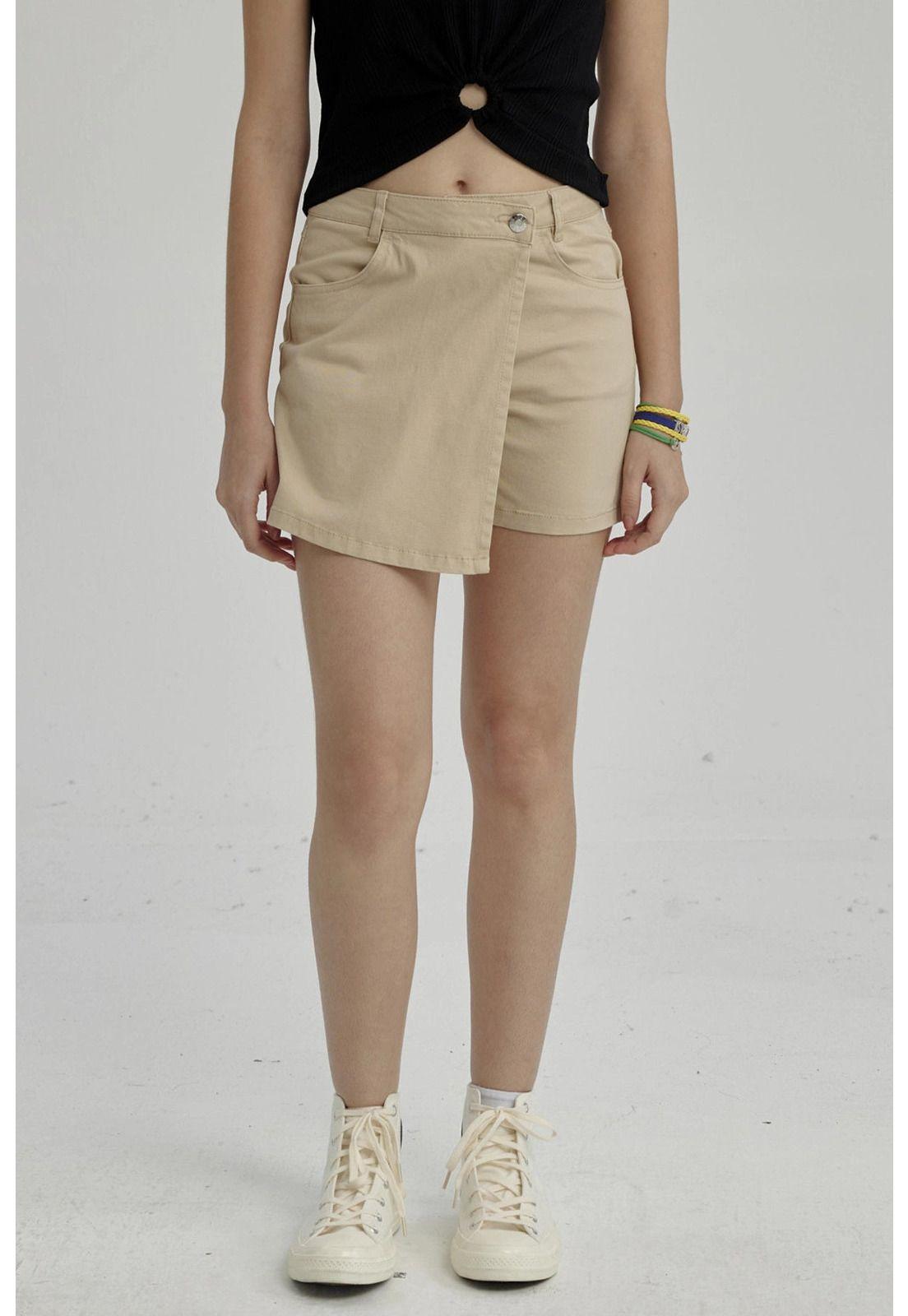 Short Niña Cargo Beige-0