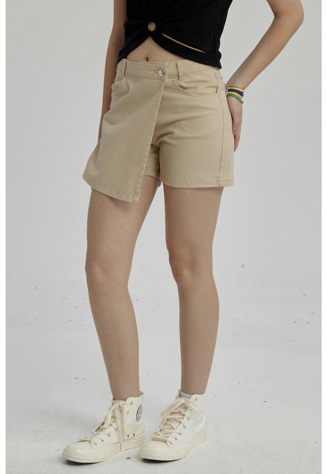 Short Niña Cargo Beige-5