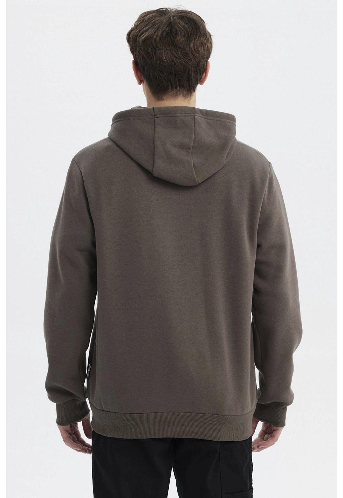 Polerón Hombre Full Zipper Basico Acero-2