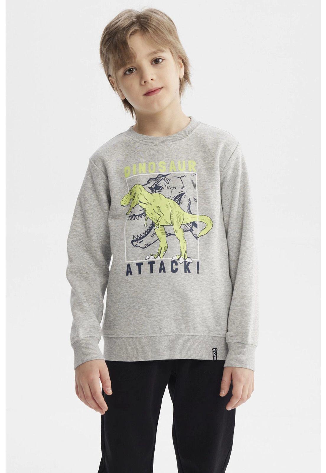 Polerón Niño Básico Toddler Gris Melange-0