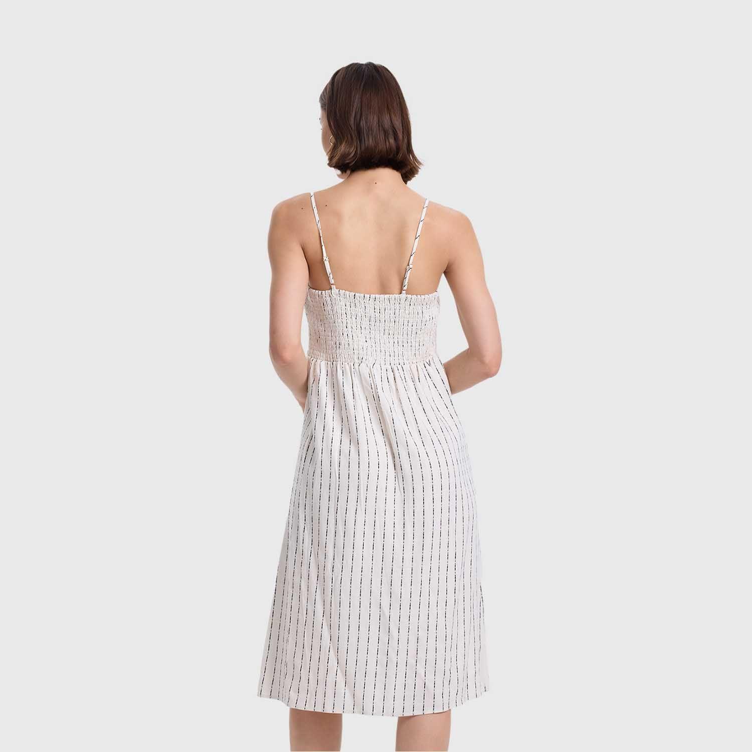 Vestido Mujer Pabilo Lino Crudo Fashions Park-2