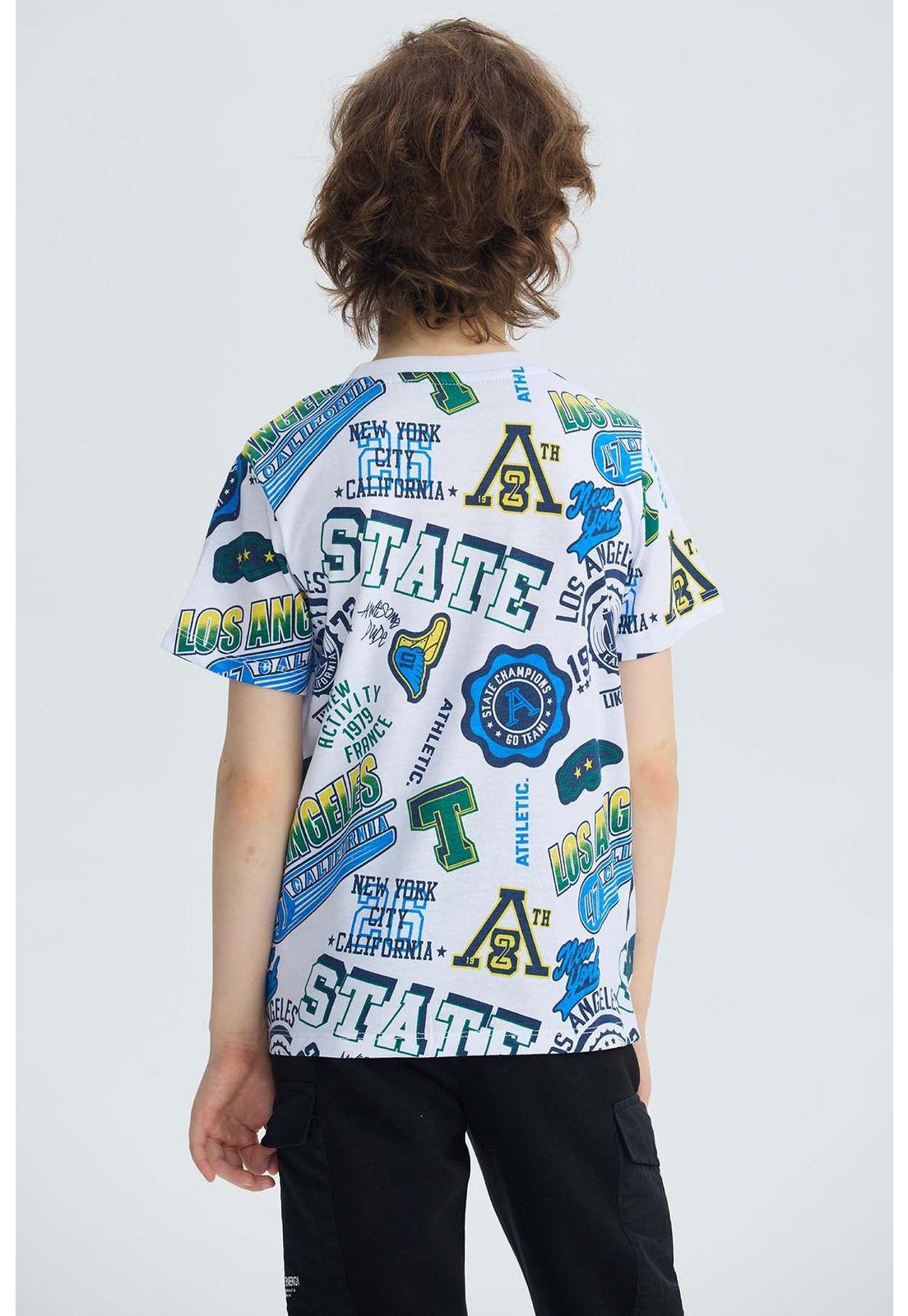 Polera Niño Full Print Blanco-1