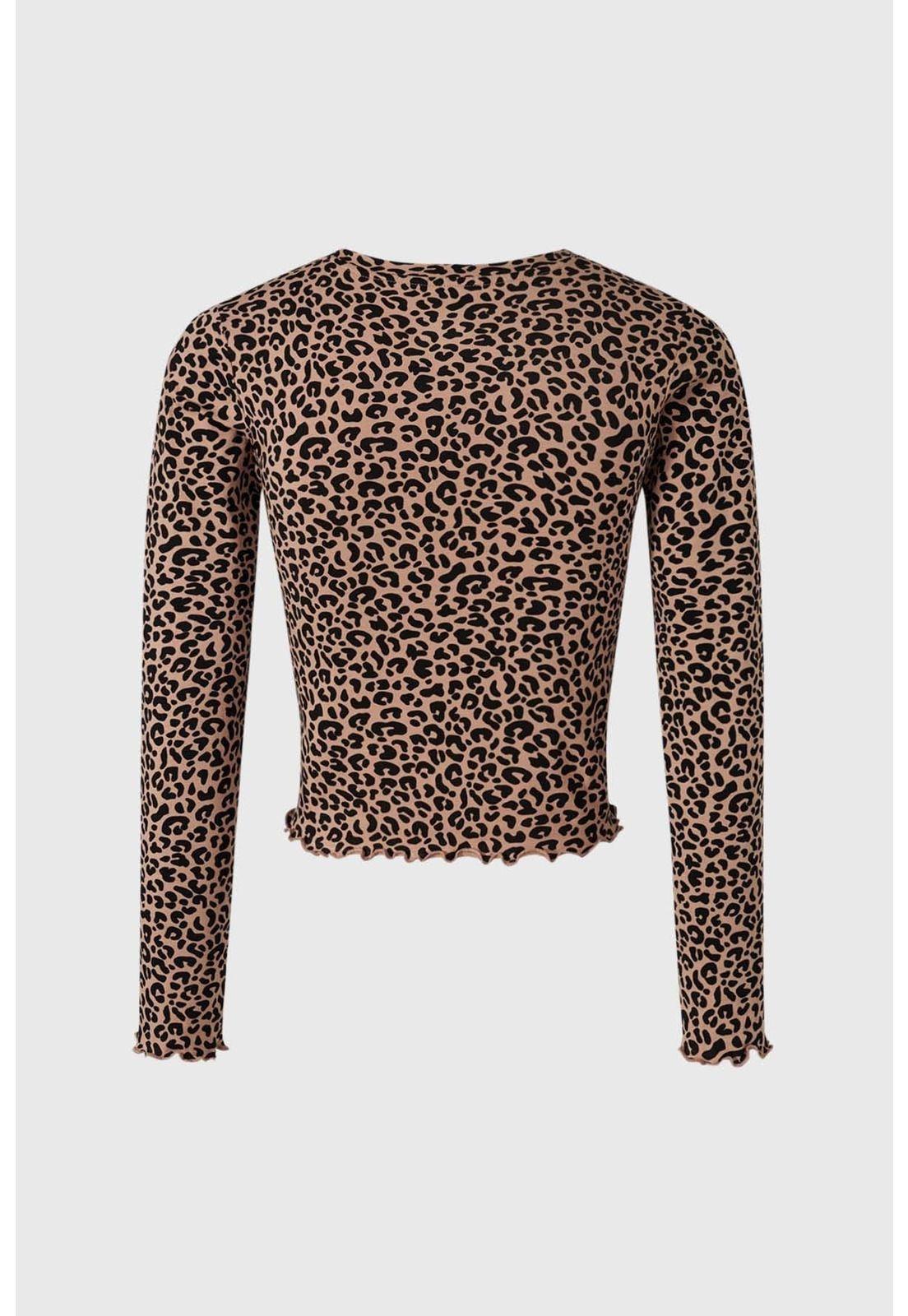 Polera Niña Hombro Descubierto Beige-1