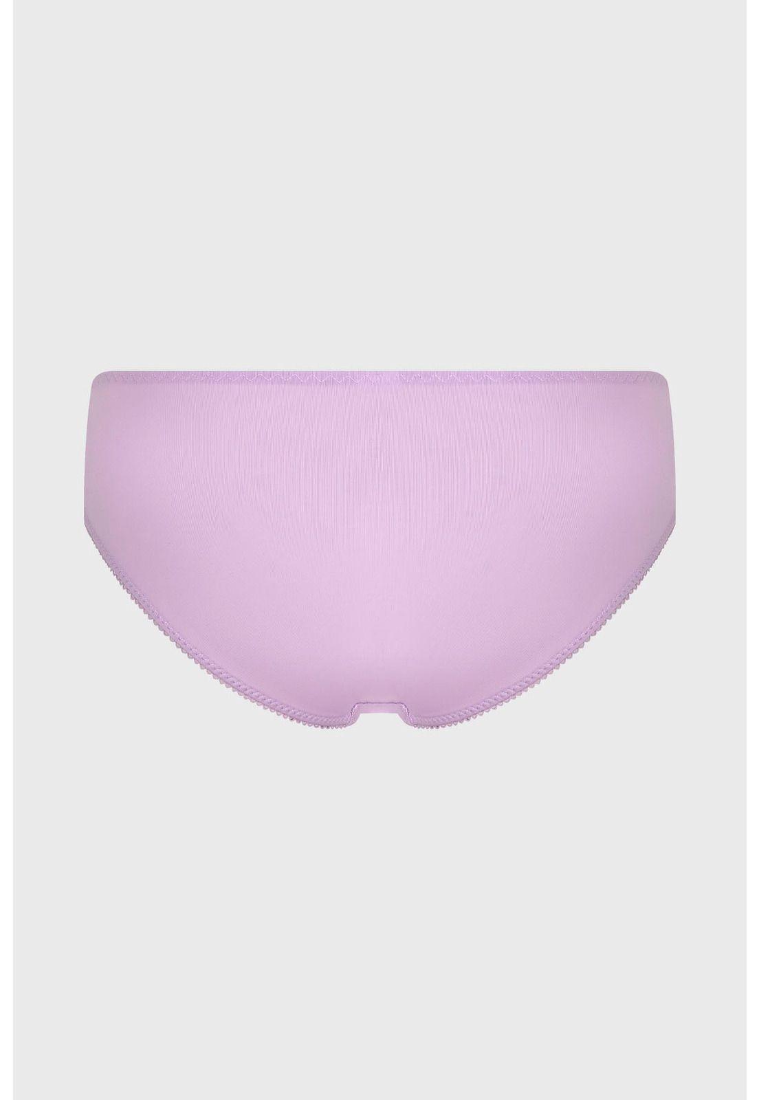 Calzón Mujer Pantaleta Encaje Detalle Delantero Lila-1