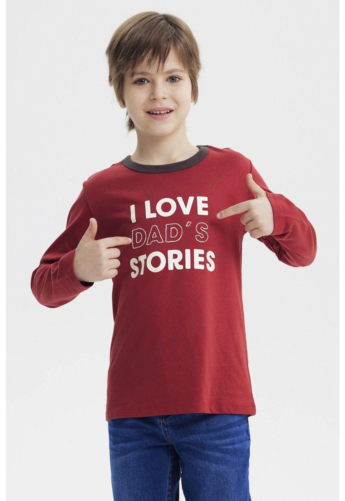 Polera Niño Slim Terracota-0