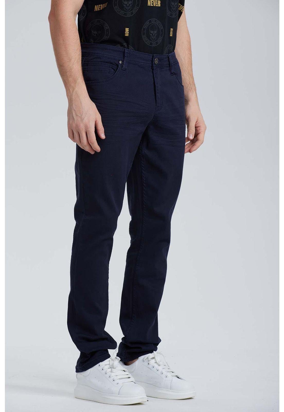 Jeans Hombre Slim Azul-1