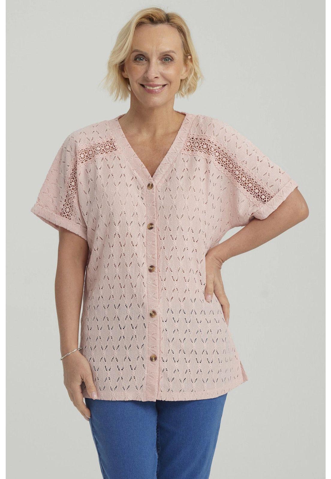 Polera Mujer Lisa Abotonada Verde Claro-3