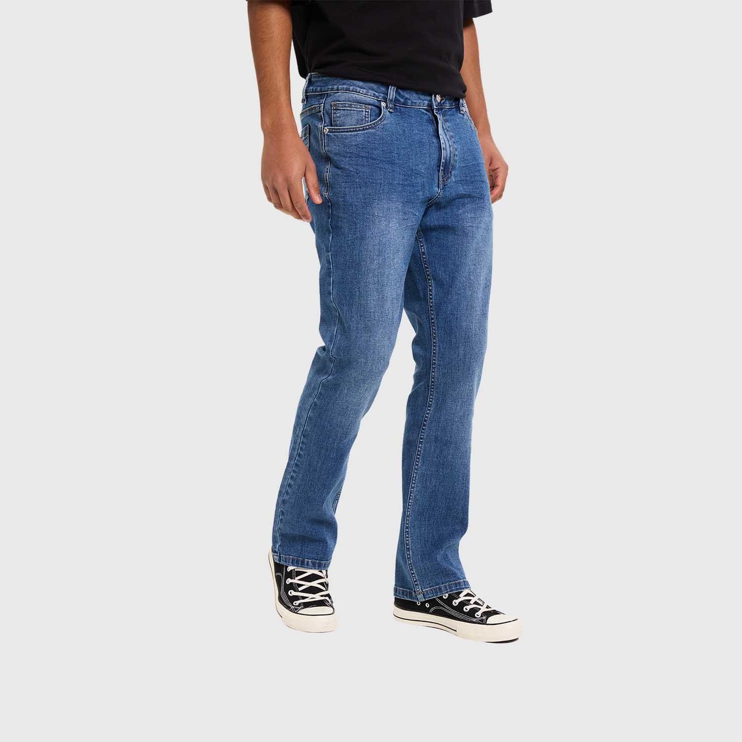 Jeans Hombre Flare Focalizado Azul Fashion's Park-1