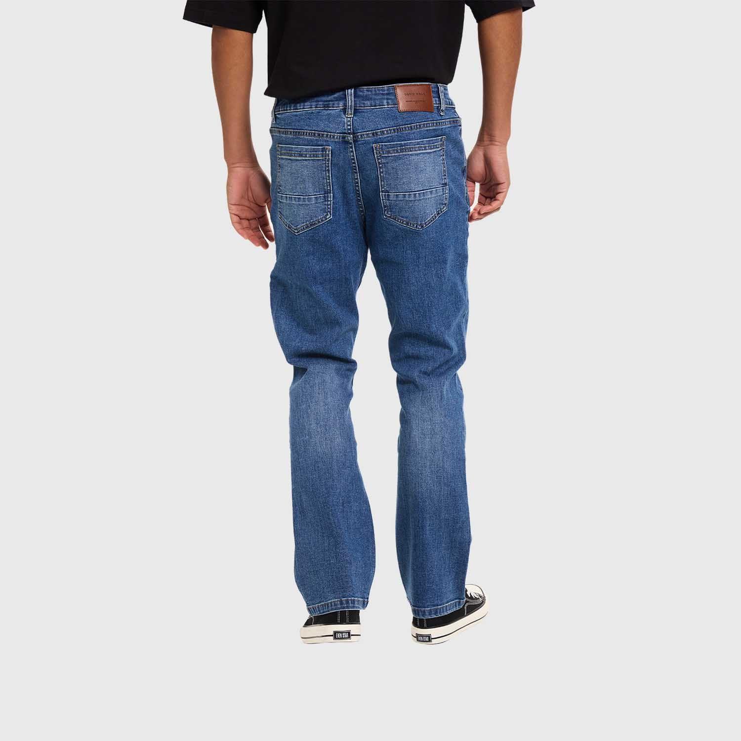 Jeans Hombre Flare Focalizado Azul Fashion's Park-2