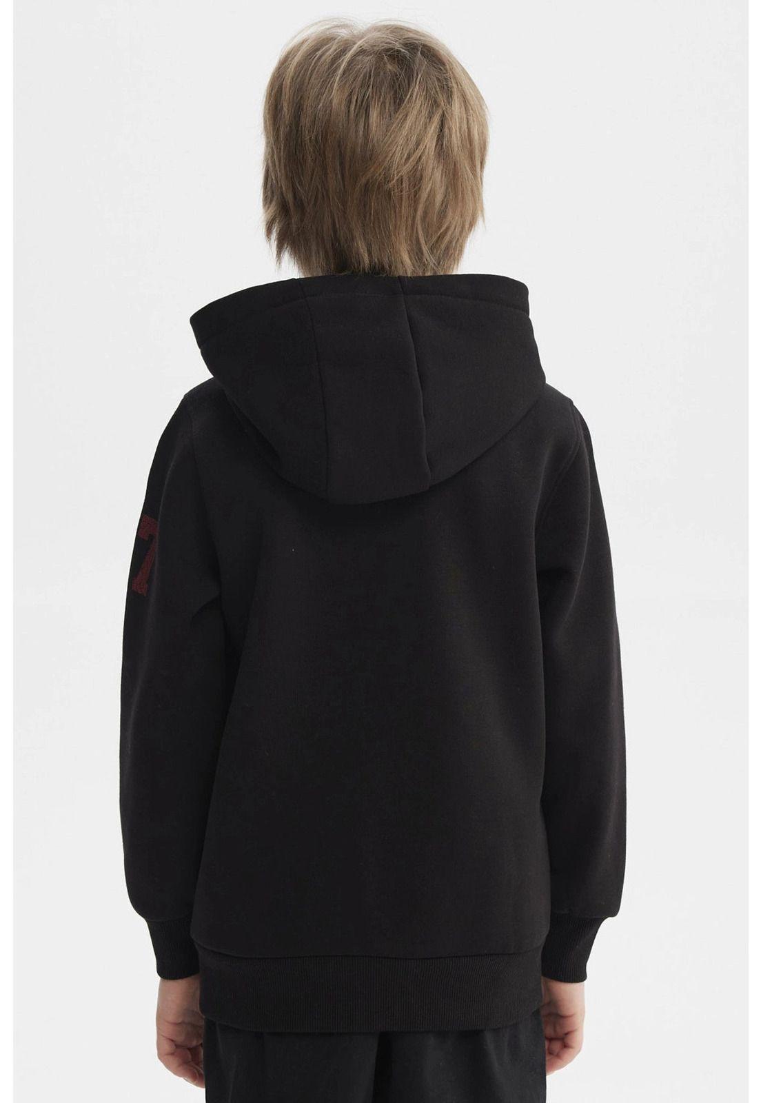 Polerón Niño Con Gorro Negro-2