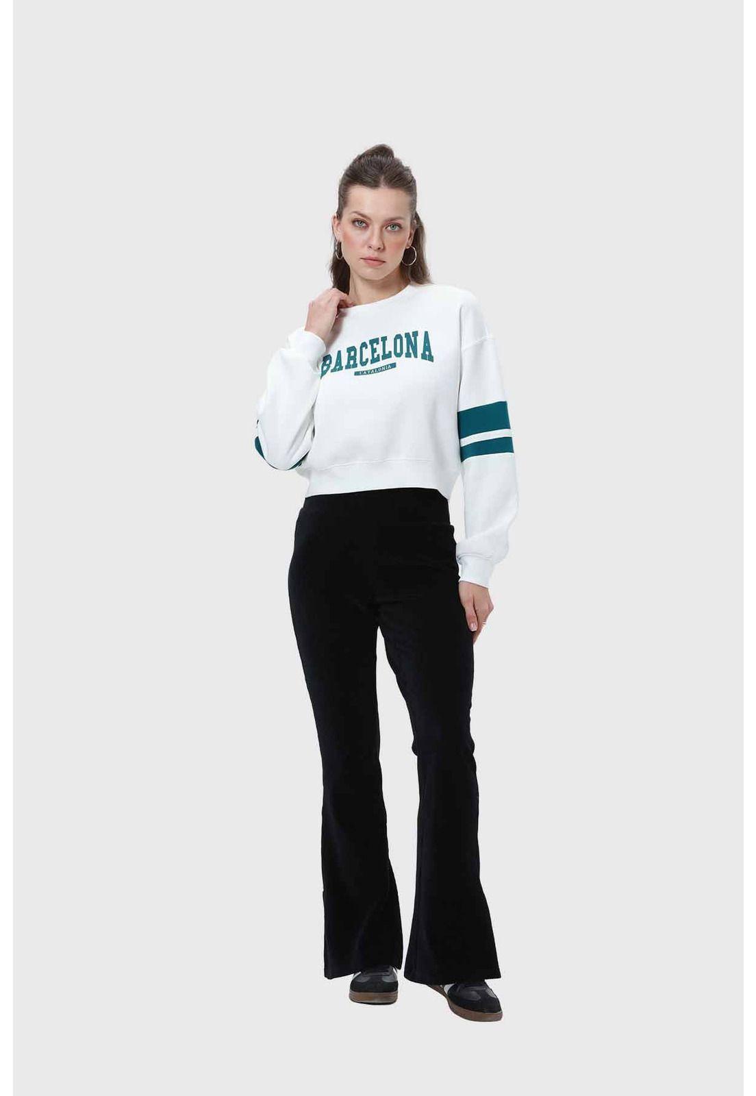 Polerón Mujer Crop Crudo - ll-3