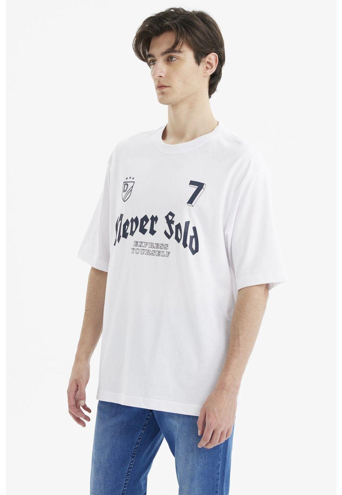 Polera Hombre Slim Blanco- lll-1