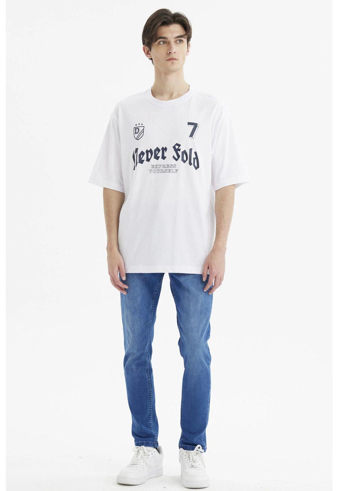 Polera Hombre Slim Blanco- lll-3