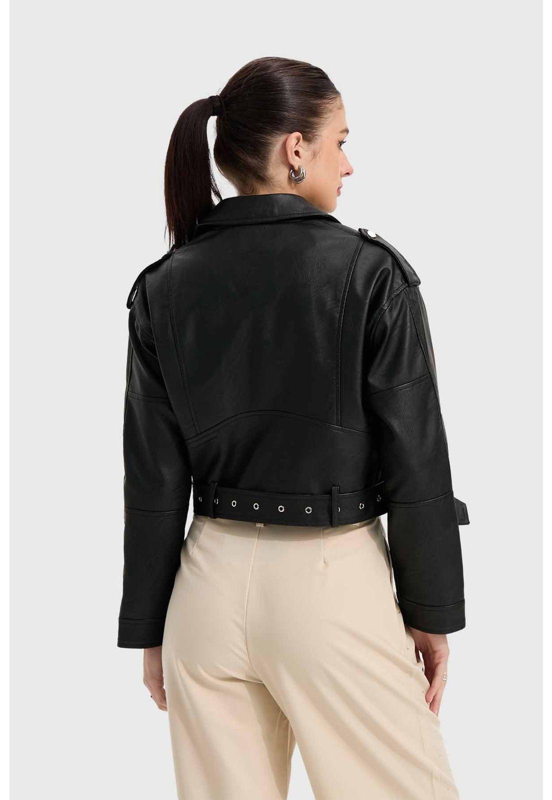 Chaqueta Mujer Biker Negro - V-2