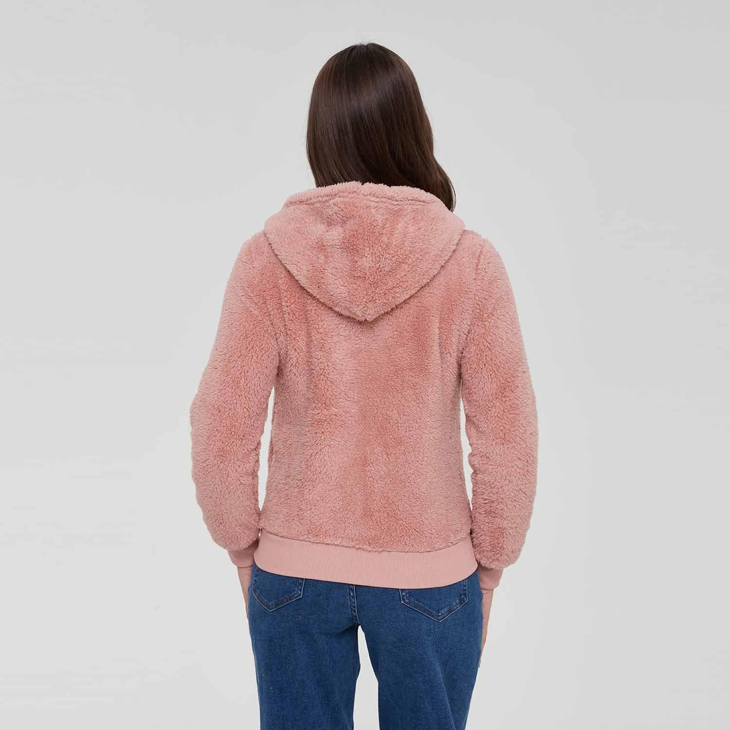 Polar Mujer Pompom Full Palo Rosa-4