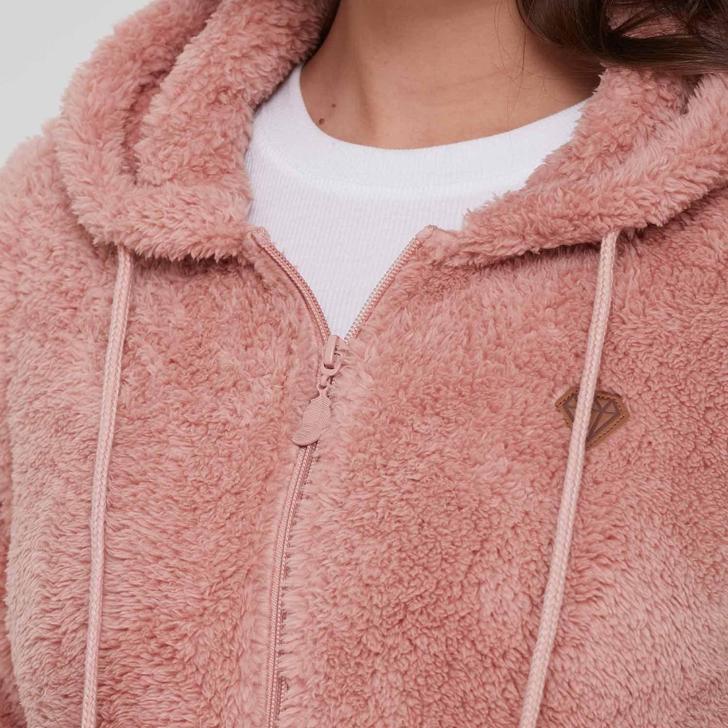 Polar Mujer Pompom Full Palo Rosa-6