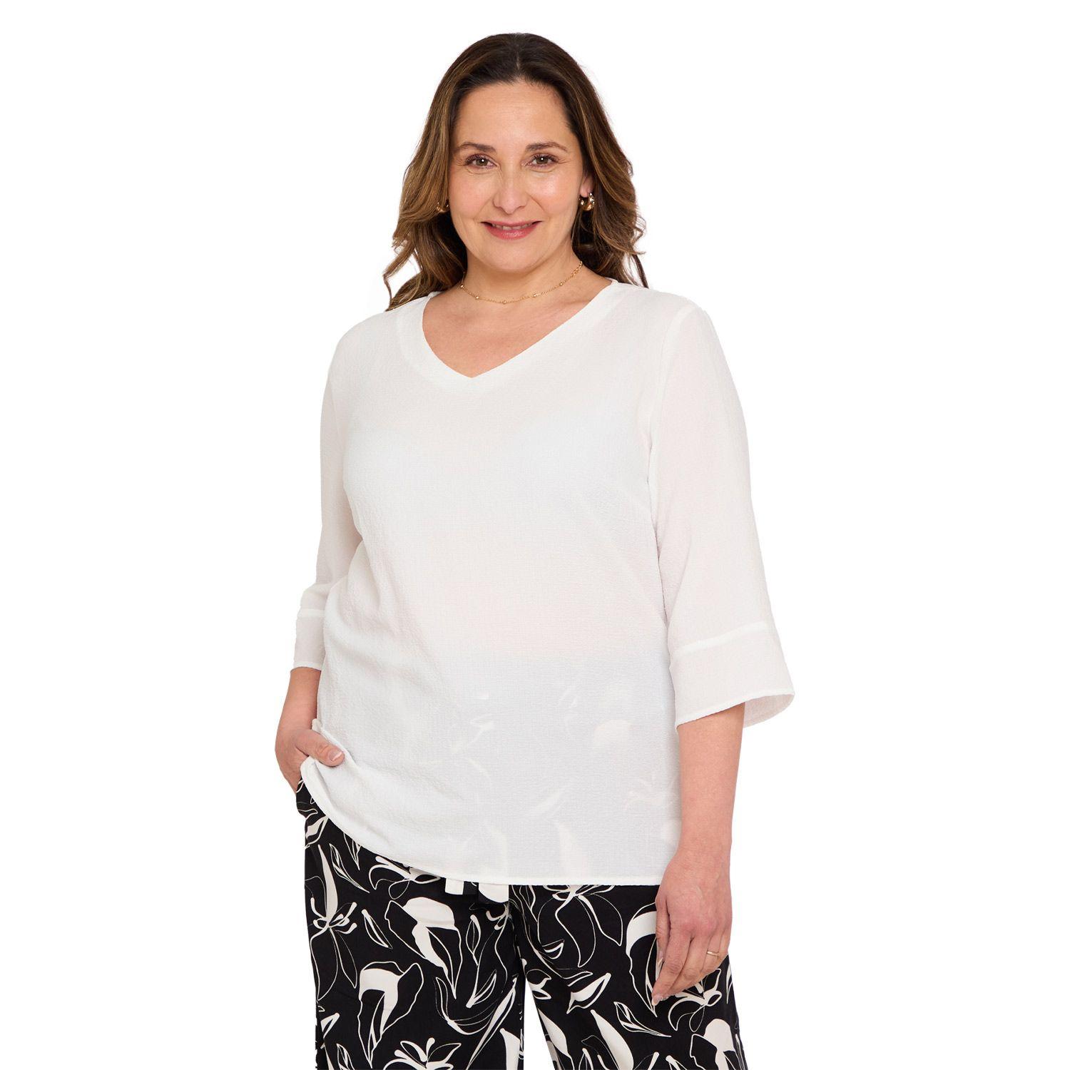 Blusa Mujer Lisa Crudo Fashions Park-0