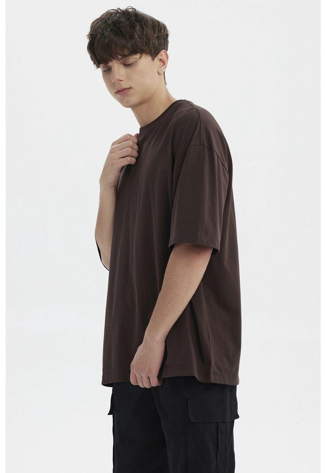 Polera Hombre Oversize Chocolate - ll-1