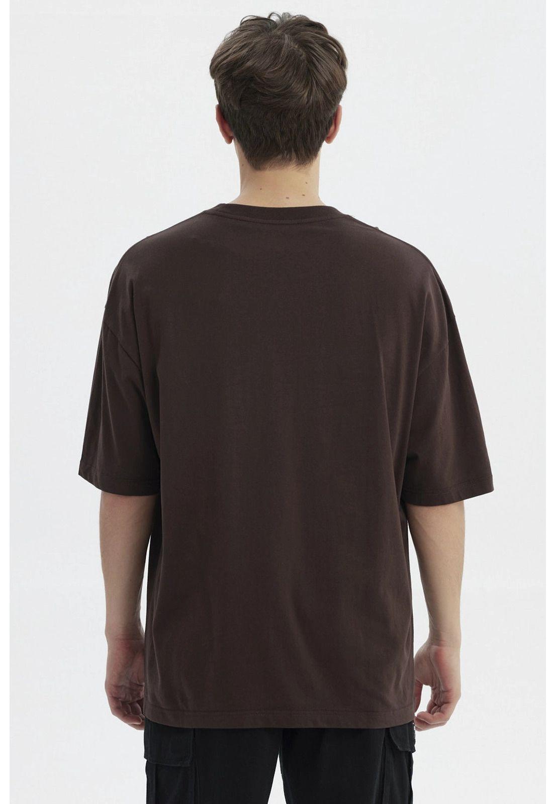 Polera Hombre Oversize Chocolate - ll-2