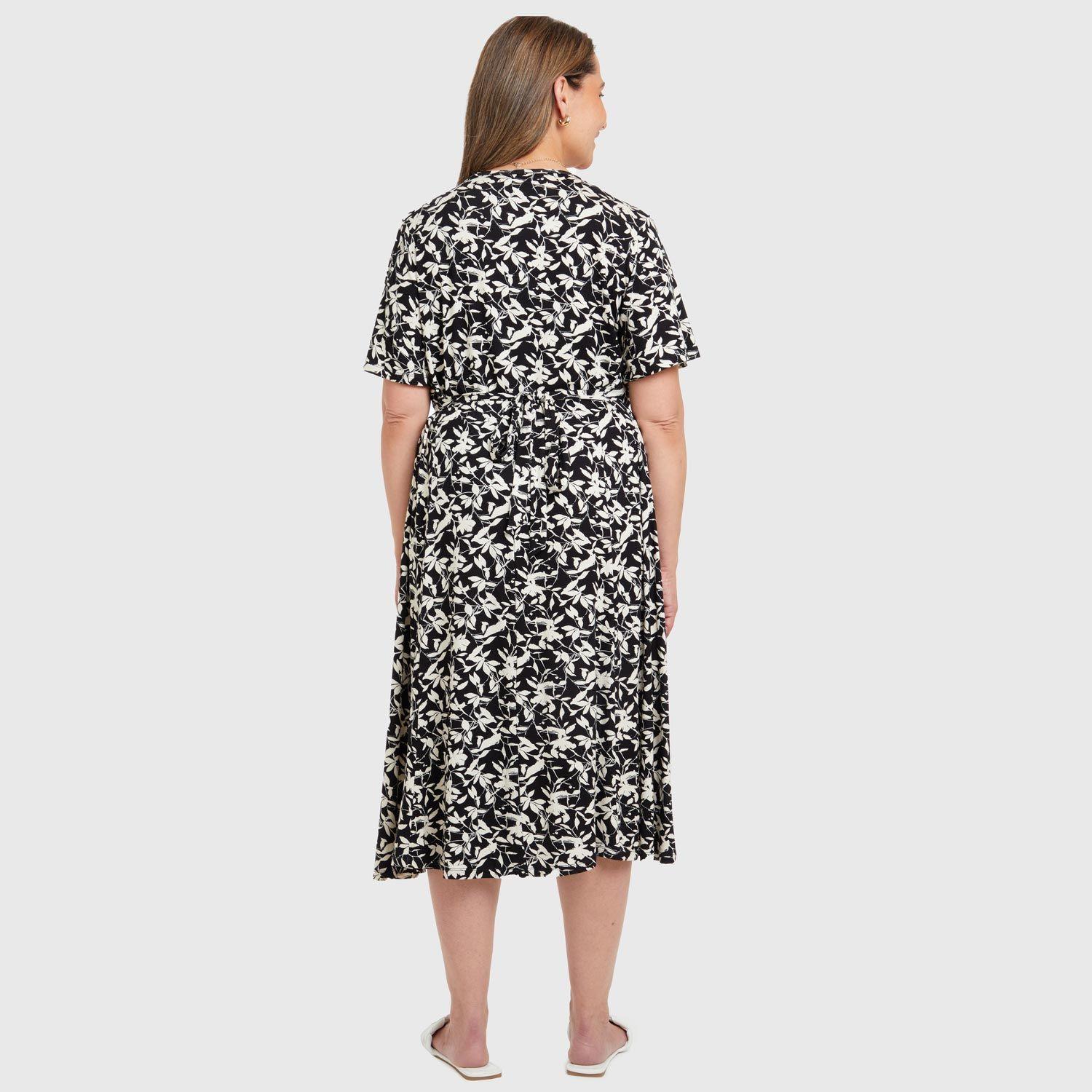 Vestido Campana Negro Mujer-1