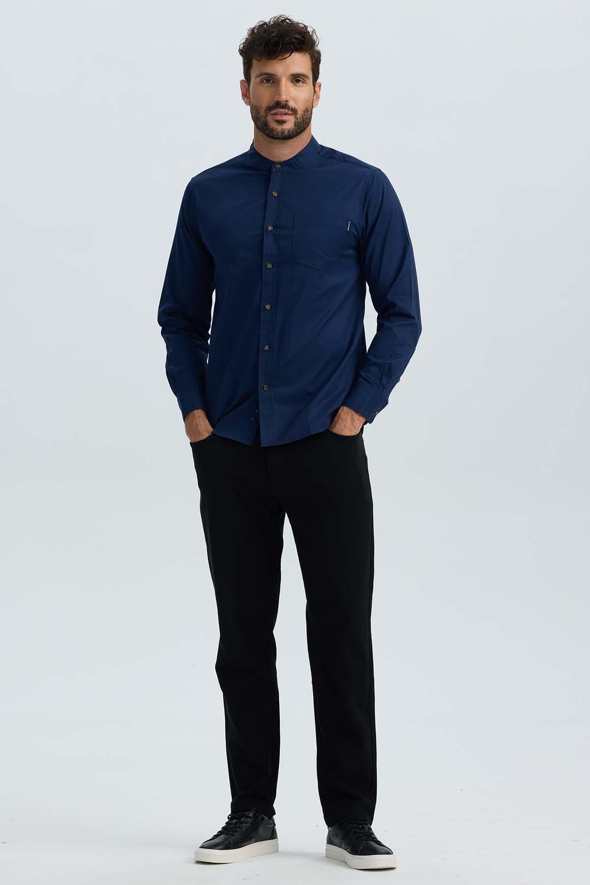 Camisa Hombre Premium Azul Denim-3