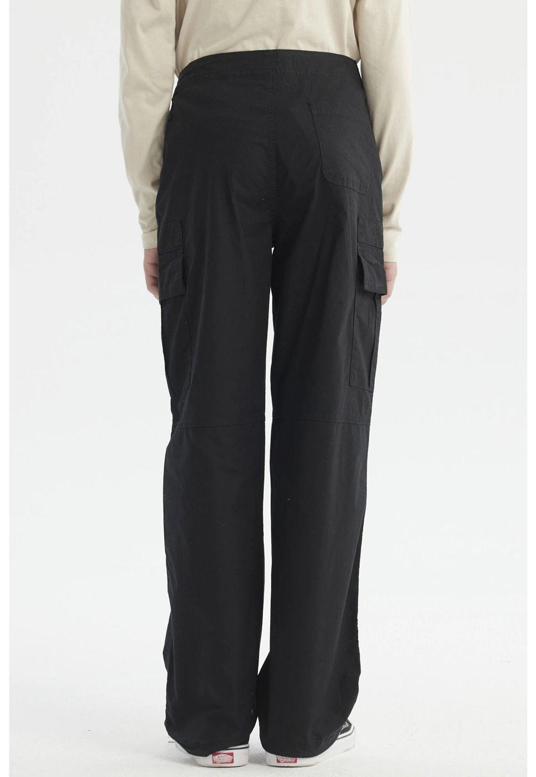 Pantalón Niño Cargo Con Cortes Negro-2