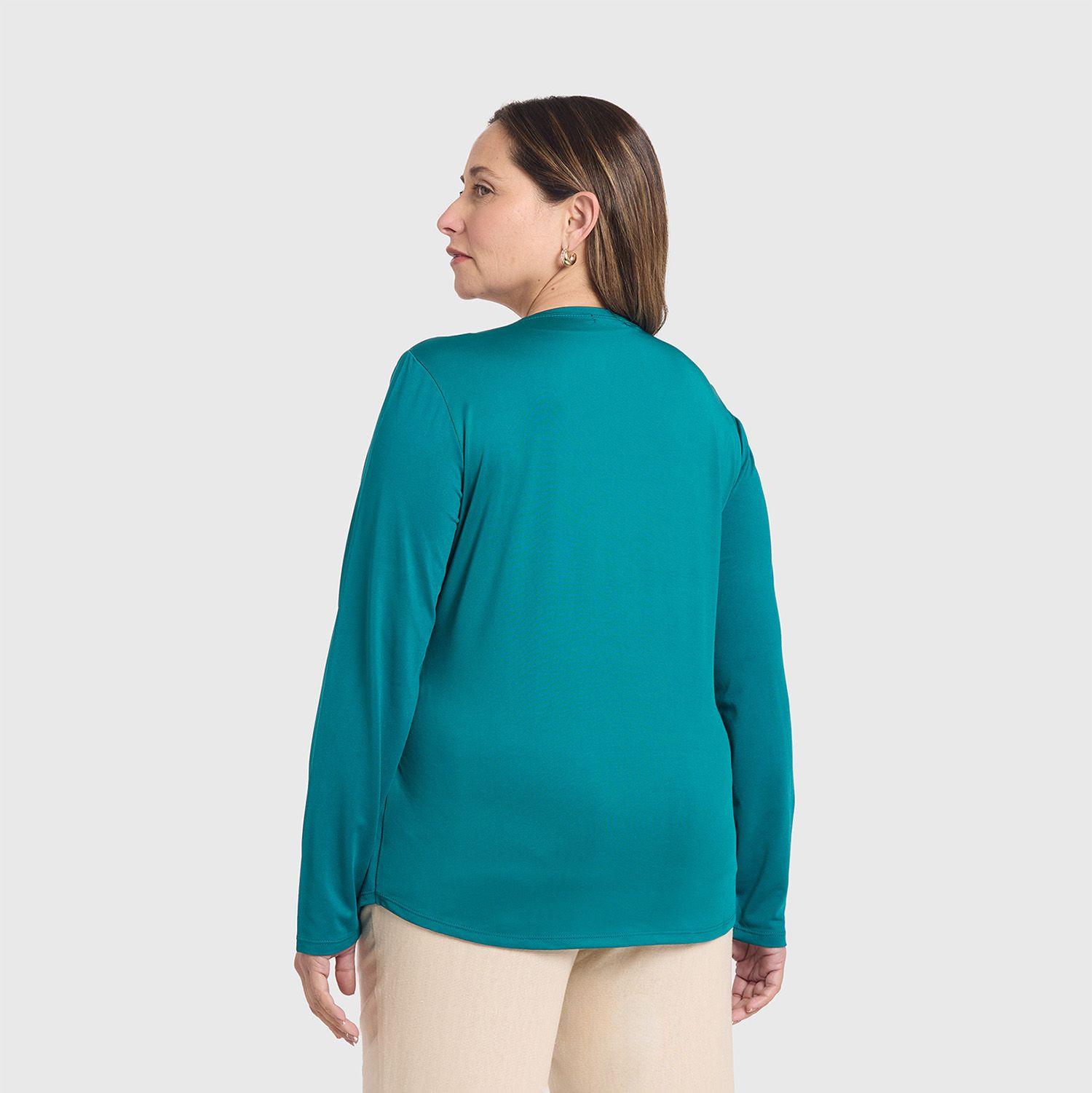 Polera Mujer Tapado Print Verde Fashion's Park-2