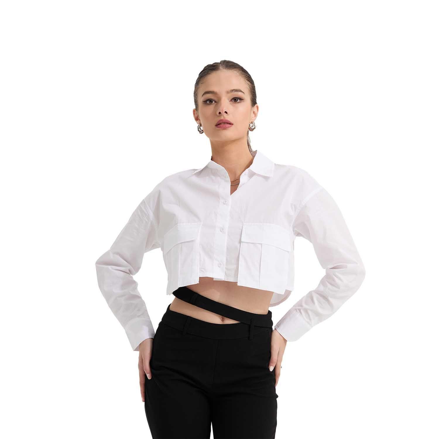 Blusa Mujer Cargo Blanco Fashion's Park-0
