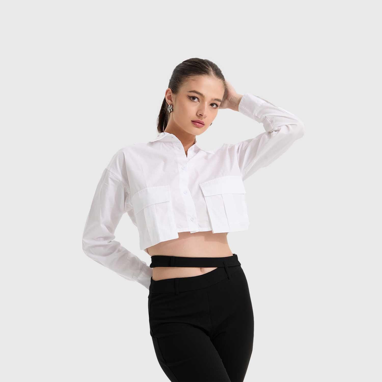 Blusa Mujer Cargo Blanco Fashion's Park-1