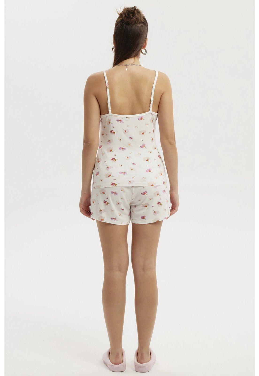 Pijama Mujer Hombro Descubierto Crudo - ll-2