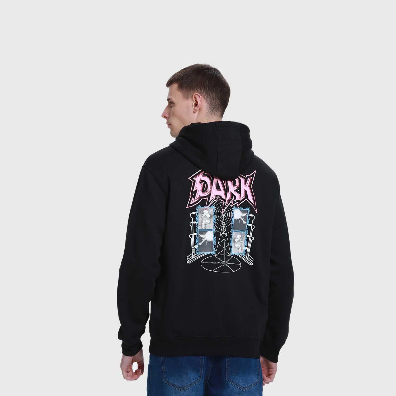 Polerón Hombre Hoodie Full Zipper Negro Fashion's Park-2